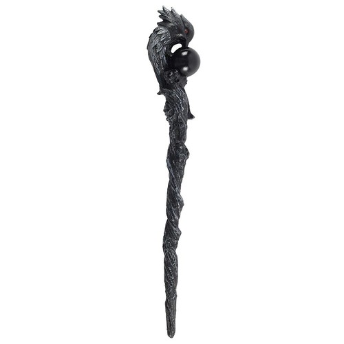 Dark raven wand wicca - dark,