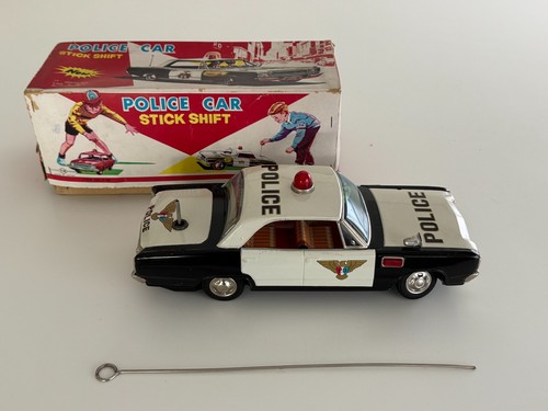 Vintage police car - stick, shift