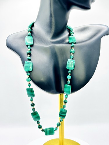 Vintage malachite and 14k gold - vintage,