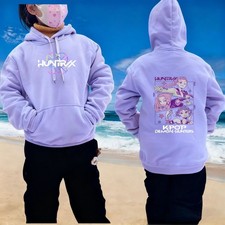 Girls Devil Hunters Hoodie Top Kids KPop Pocket Hoody Sweatshirt Pullover Jumper