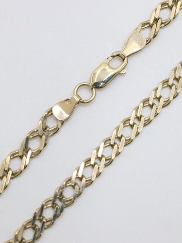 Thick gold curb chain 9ct - thick,