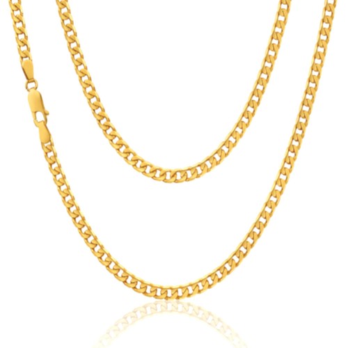 9ct yellow gold curb chain - 9ct,