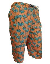 Mens Cargo Swim Shorts Summer Beachwear Swimming Surf Board Printed 3/4 Pants