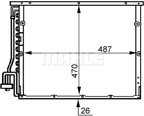 179 000s mahle condenser - ac,