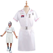 The Dark Knight Batman Joker Nurse Dress Costumes Halloween Suit Outfit