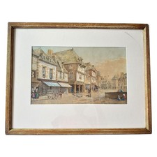 ANTIQUE WATERCOLOUR J H