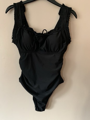 Bnwt black ruffle one - black, piece