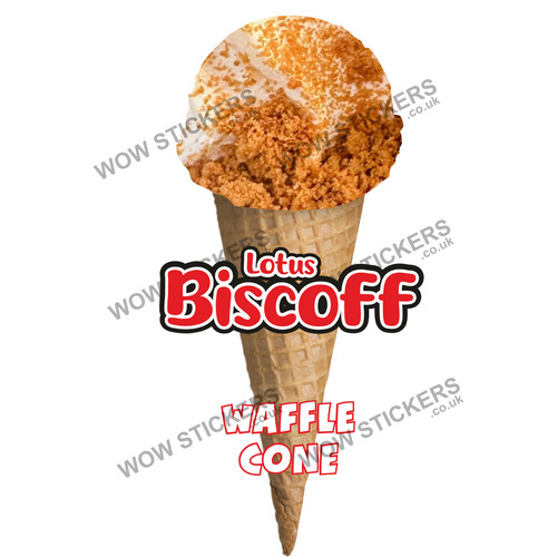 Biscoff scoop waffle cone - scoop,