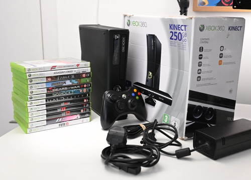 Xbox 360 slim matte 250gb - xbox,