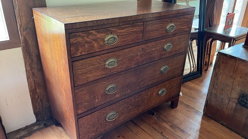 Georgian antique dark chest - georgian,
