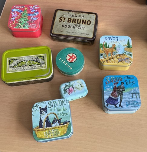 Vintage modern tins job lot - vintage,