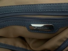 B. Makowsky Grey leather bag