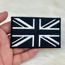 Black union jack - jack, patch