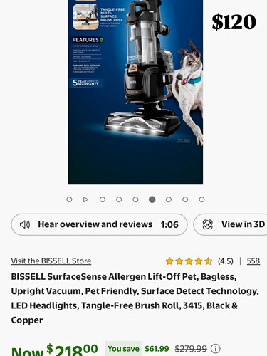 Bissell surfacesense allergen - bissell,