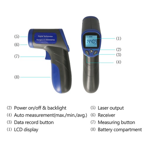 Digital tachometer - digital,
