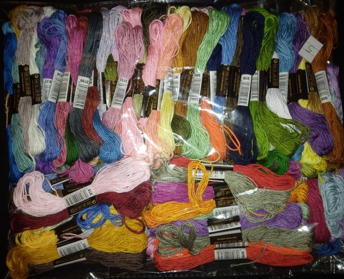 100 embroidery skeins - x,