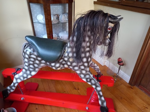 Vintage rocking horse large - vintage,