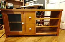 made.com oak tv unit with