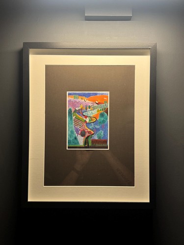 Framed david hockney - david,