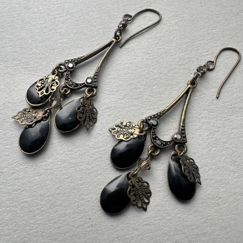 Antique bronze black - bronze, dangle