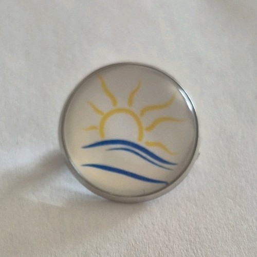 Naturist symbol badge - , 20mm