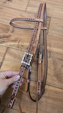 Leather Tooled Headstall