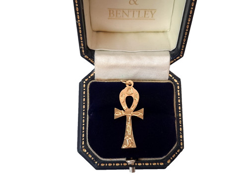 Ankh cross pendant 9ct - pendant,