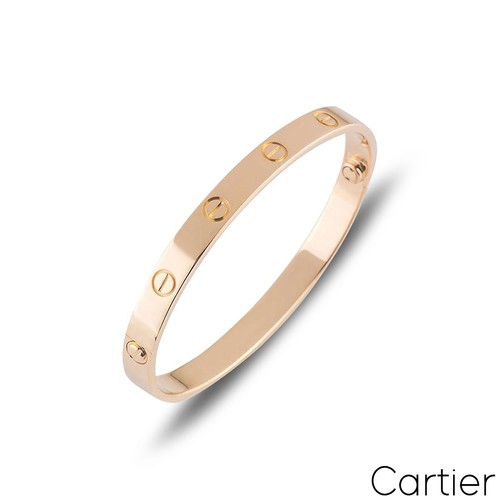 Cartier rose gold plain love - cartier,