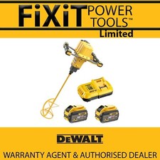 DeWalt DCD240X2 54v Flexvolt Cordless Paddle Mixer with 2 x 9ah Battery Kit RW
