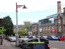 Photo 6x4 Old cast-iron lamp