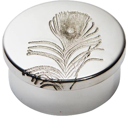 Small pewter trinket box - pewter,