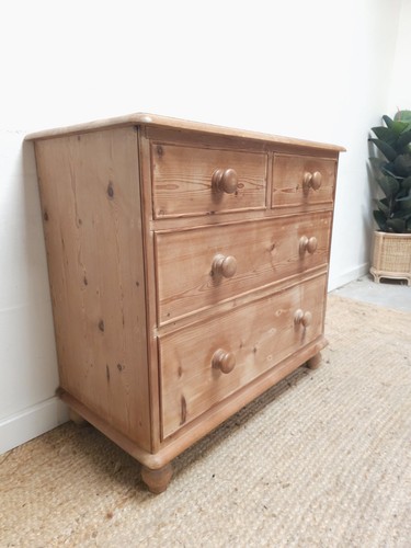 Victorian pine chest - victorian,
