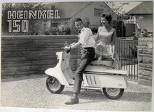 HEINKEL 150 Scooter c 1965 Original Sales Brochure
