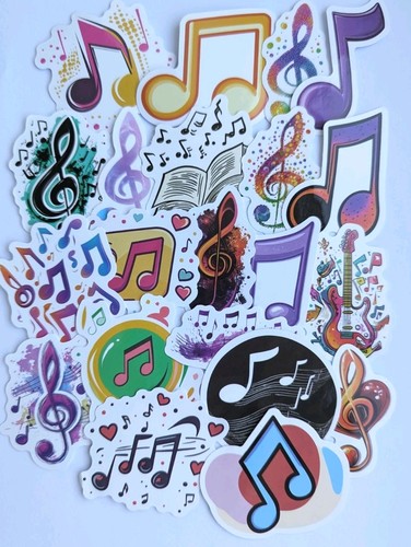 Music note stickers - note, for