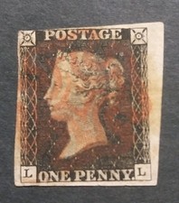 Penny black 1840 stamp - qv, sg2