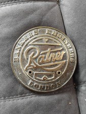 Antique Brass Makers Plate