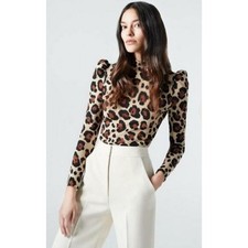 NWT Smythe Animal Print Pouf