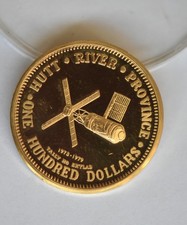1979 Hutt River Province Gold $100 Skylab Satellite Space SUPER RARE Dollar