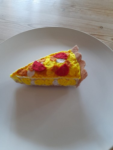 Handmade felt catnip cheese - handmade,