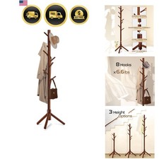 Wooden Coat Rack Freestanding