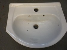 sink, white, ceramic, 43cm wide x 35 deep, 1 tap hole, COLLECT only