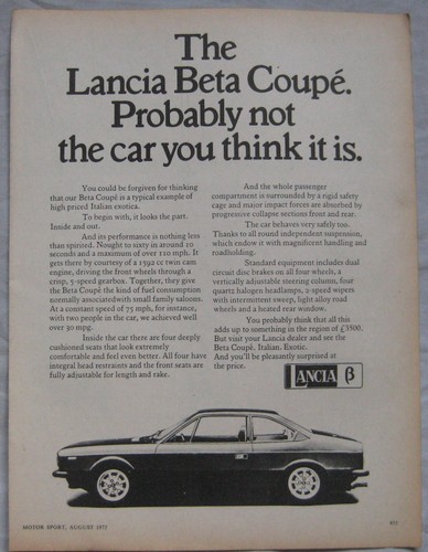 1975 lancia beta - 1975, coupe