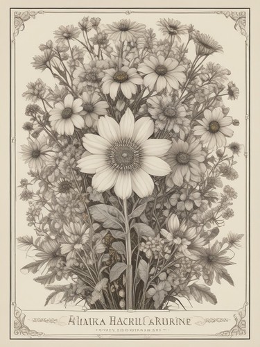 Wildflower cluster vintage - wildflower,