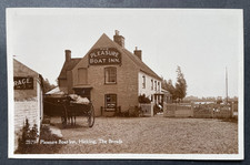 RPPC HICKLING PLEASURE BOAT INN NORFOLK BROADS HORSE & CART