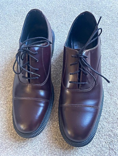 Martens burgundy leather - burgundy,