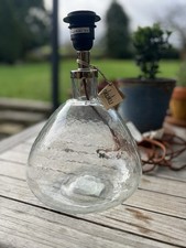 Nkuku Glass Lamp Baba Small