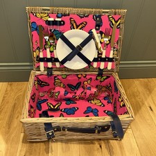 Wicker Picnic Basket Set For 2