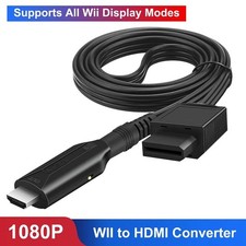 Wii to HDMI 1080p Converter Adapter Output Video & Audio Support All Wii Display