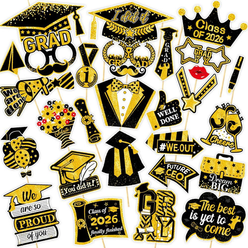 30pcs graduation photo booth - photo,