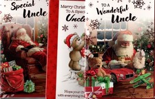 Uncle Christmas Card Choice Cute And Traditional Lovely Verses 7"x5"